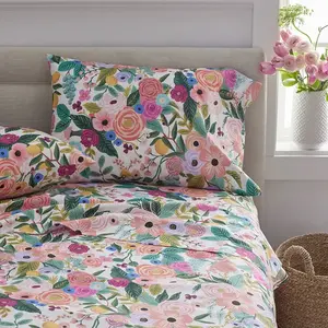 Garden Party Classic Cool Cotton Percale Bed Sheet Set