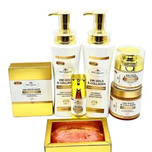 Sha’s Valentine’s  24k Gold and Collagen Skincare Package Set - With Retinol and Collagen for Anti-Aging and Facial Radiance Radiant Smooth Hydrate Serum