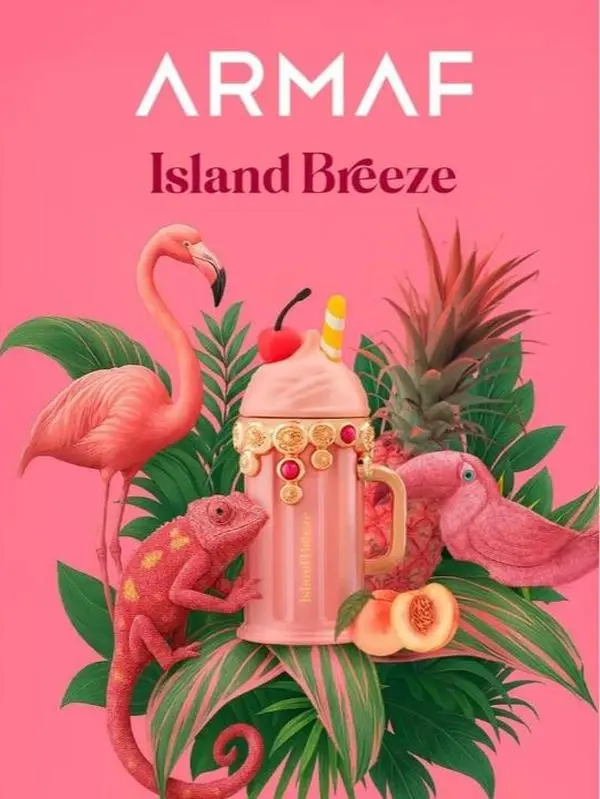 Armaf Delights Island Breeze Eau De Parfum, Aromatic Fruity Floral Scent, Enchanting Daily Wear Fragrance for Adults, 3.4 FL.OZ, Daily Wear Perfume, Edp, Fragrance Scent Blend