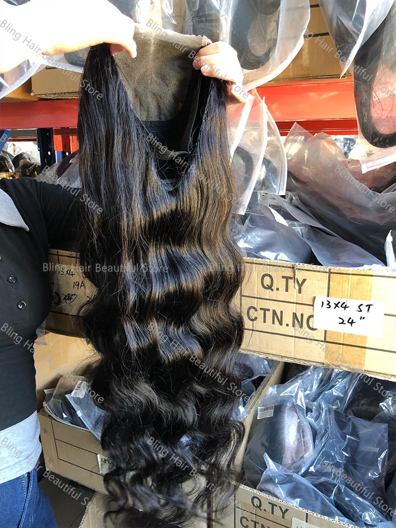 Bling Hair Body Wave 6X4 Ready To Go Glueless Wig Human Hair Wigs Pre Plucked 5x7 Glueless Lace Closure Wigs Wig For Women