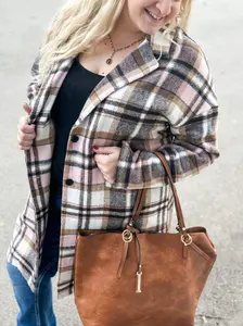 Button Up Flannel Jacket *More Colors *Plus Size Included