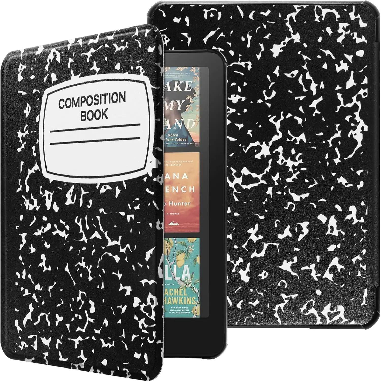 Case for 7 inch Kindle Paperwhite(12th 2024)&Kindle Colorsoft Signature Edition (1st Gen,2024),Slim Lightweight Shell Protective Cover with Sleep/Wake for Kindle Paperwhite-Composition Book
