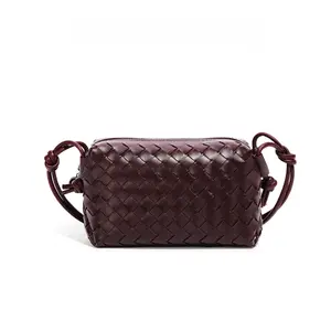 1310 Hand-woven Handheld Women's Small Square Bag 2025 New Fashion One Shoulder Crossbody Bag