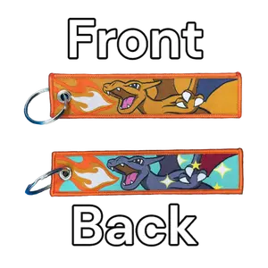 Pokemon Themed Embroidered Keychain (Shiny, Starters & More) keychains