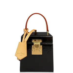 Pre-owned Louis Vuitton Leather tote bags Mini Vanity Case Vernis Black (ys022626a3)