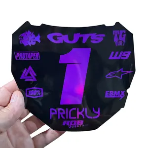 ODI Plate Decal — 11 Logo — Metalic Purple