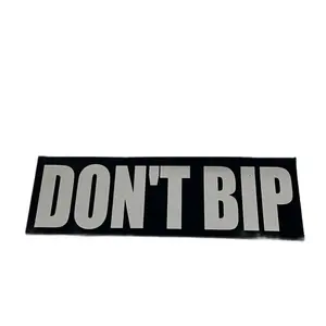 Don't Bip Bumper Magnet - Simple Black and Gray Text Design