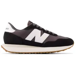 New Balance Women's 237 Black/White/Grey Running Sneakers - Size 6W