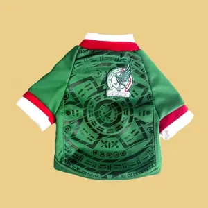 Mexico Dog mundial soccer Jersey para mascotas