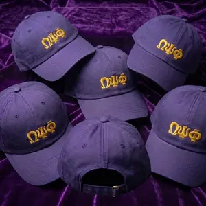 Omega Psi Phi Embroidered  Letter Dad Hat