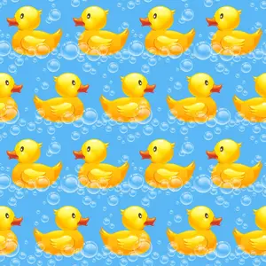 Ducks in the Tub Quilting Cotton Fabric