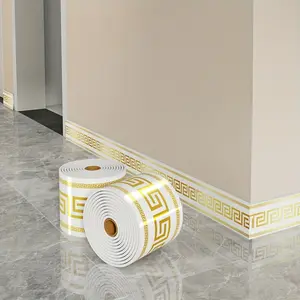 Luxury Self Adhesive Baseboard, Wall Corner Molding Trim, Strong Adhesive Edge Protector, Universal Wall Ceiling Table Corner Decor Strip