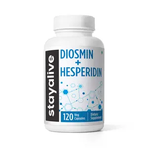 STAY ALIVE Diosmin Hesperidin Complex, 120 Count, Citrus Bioflavonoids Rich Fruit Extract, 2 Month Supply, Vegan, Non-GMO & Gluten Free Supplement