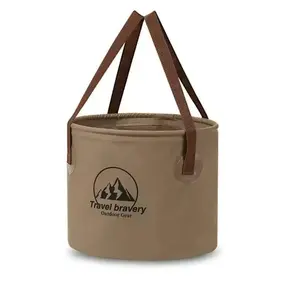 Collapsible Camping Water Bucket - Portable Foldable Outdoor Basin for Hiking, Picnic & Travel