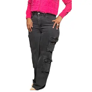 ACID WASHED MULTIPOCKET CARGO PANT
