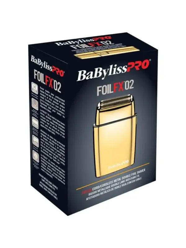 BaBylissPRO FOILFX02 Gold Cordless Metal Double-Foil Shaver #FXFS2G