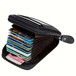 Men's Fashion Card Holder with Zipper Coin Compartment, Stylish Organizer for Essentials, All Seasons Versatile Accessory, Money Organizer