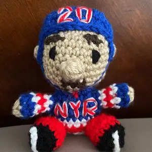 Mini amigurumi Chris Kreider Crocheted Doll
