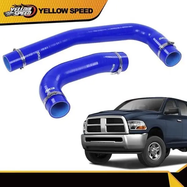 ALLGOOD Fit For 2003-2010 Dodge Ram 5.9L 6.7L Cummins Diesel Radiator Silicone Blue Hose