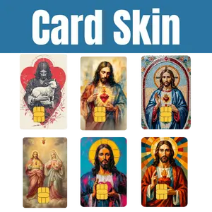 Jesus Christian Card Skin High-Quality Durable Design for Enthusiasts Perfect Gift or Personal Use
