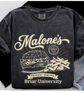 Vintage Malone's Diner Shirt,Burger Restaurant Tee,Briar Hockey Shirt,romance book gifts
