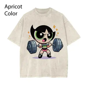 Cute #Powerpuf  Strong Girl Gym Graphic T-Shirt, Y2K #Powerpuf Fitness, Workout Shirt, Trending 2025, Weightlifters, Bodybuilding Shirt, Pump Cover Gym Tee for Men Women, Youth & Adult