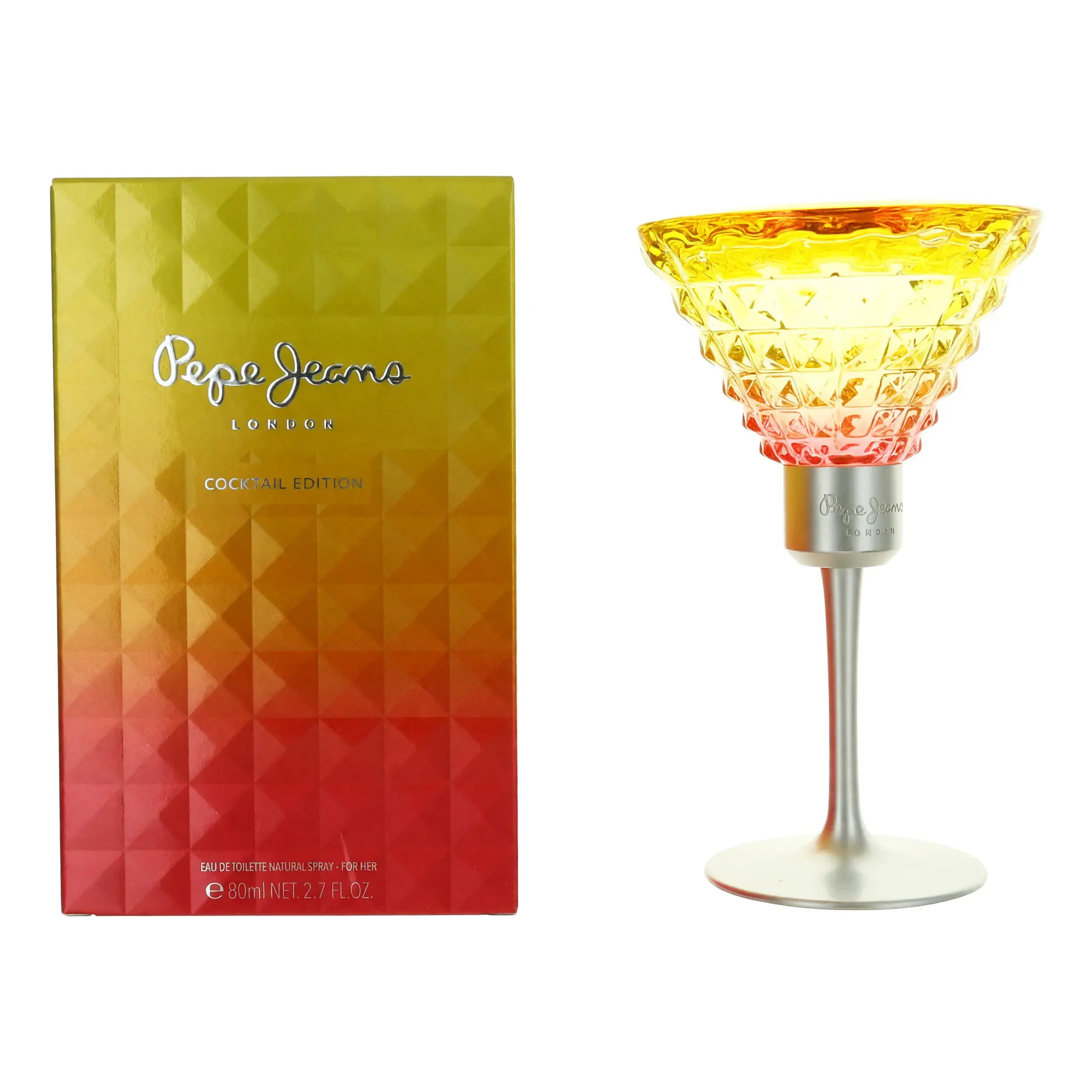 Women's Cocktail Eau de Toilette Spray by Pepe Jeans London - 2.7 fl oz, Tropical Fruits (Pineapple, Blueberry, Watermelon, Lemon), Jasmine, Silk-Infused Musk Scented Fragrance for Women's Beauty & Personal Care, 2 To 2.9 Fl Oz