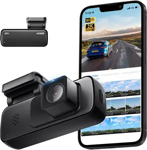 Front Dashcam for Cars, Mini K Dash Camera, Dash Cam Builtin WiFi Wireless with APP Control, HiddenStyle Single Car Camera/WDR/Night Vision/GSensor/H ParkingMode