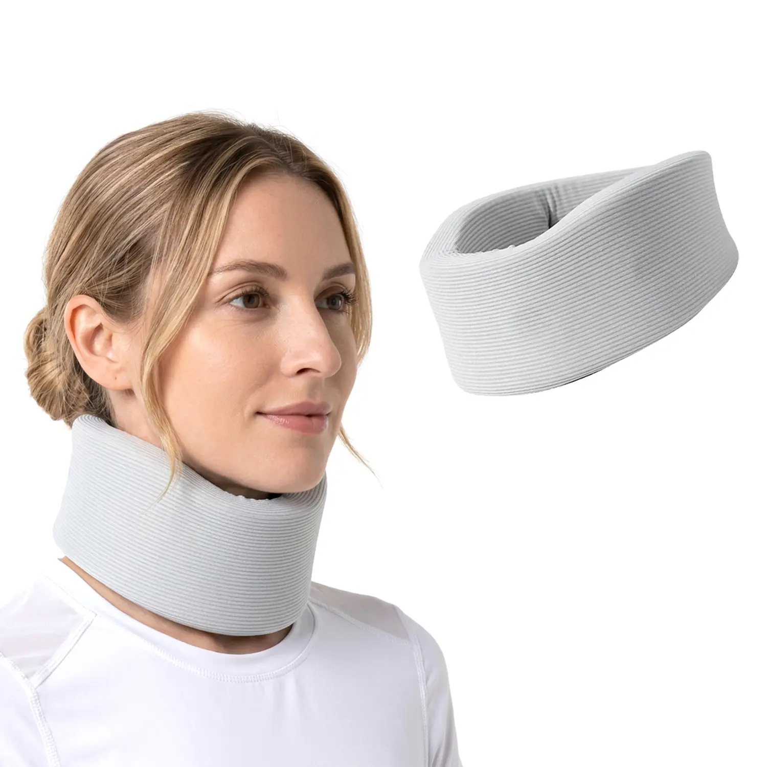 Neck Brace Cervical Collar,Soft Neck for Women & Men,Adjustable Cervical Collar for Sleeping,Travelling,Office