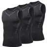 3 Pack Sleeveless Workout Shirts for Men, Quick Drying Gym Undershirts Tank Tops, Stretch Basketball Running Sports Vest Workout Tops, Fitness Workout Vest, Workout Apparel