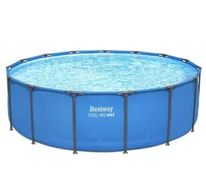 Bestway Steel Pro MAX 15' x 48" Round Above Ground Swimming Pool