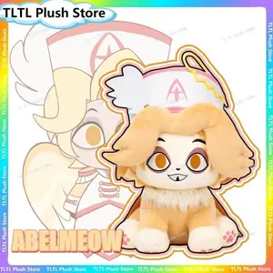 Hazbin Hotel Abel Abelmeow Plush Toy 30cm Anime Winged Cat Soft Stuffed Doll Collectible Figure Kid Anime Fans Home Decoration