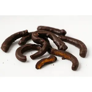 Andy Anand Dark Chocolate Covered Orange Peel Bars, 24 pc, 1 lb – Real Candied Orange Zest, Belgian Chocolate, Birthday & Holiday Gift Box