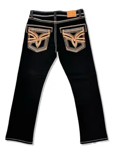 Mens Del Oeste Black Jeans