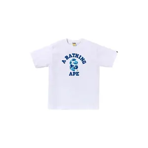 BAPE ABC Camo College Tee (SS25) White/Blue
