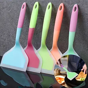 Multifunctional Silicone Shovel | Non-stick, Heat-resistant, Nonstick Spatula, Available in 4 Colors, Kitchen Utensils, Suitable for Cooking, Mixing, Barbecue, Ideal for Holiday Chefs and Baking Enthusiasts