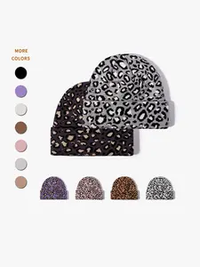 Tie-Dye Knit Hat, Warm Ear Protection Design, Unisex Winter Outdoor Wear, Trendy European-American Style, Suitable for Men & Women, Knitted Winter Hat