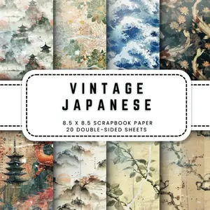 Scrapbook Paper: 20  Style Double-sided Decorative Craft Paper, 8.5 x 8.5 (21.59 x 21.59 cm)  for Junk Journaling, Ephemera, Origami, Wrapping And . - Paperback