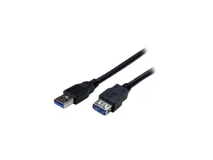 StarTech.com USB3SEXT2MBK 2m Black SuperSpeed USB 3.0 Extension Cable A to A - Male to Female USB 3.0 Extender Cable - USB 3.0 Extension Cord - 2 meter