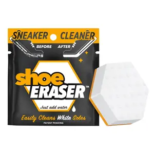Shoe Eraser Instant Sole and Sneaker Cleaner, Premium, Disposable, Dual-Sided Sponge for Cleaning & Whitening Shoe Soles (1 Pack)