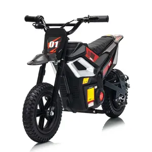Garvee Kids 12V Electric Ride-On Bike for Ages 10+, 350W Motor, 12" Fat Tires, Up to 13.7 MPH, Rear Suspension, Hand Brake, Max Load 130 lbs, Ride-On Toy for Boys & Girls