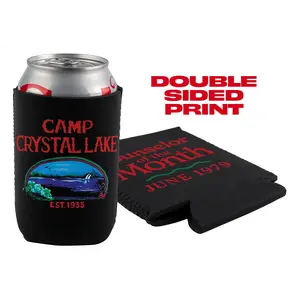 Camp Crystal Lake Friday the 13th Inspired Insulated Can Cooler