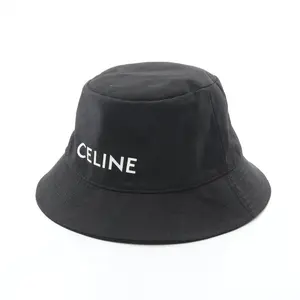 Pre-owned Celine Cotton Small Leather Goods Bucket Hat