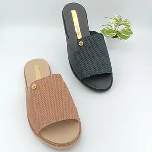 Brazilian Moleca Sandals for Women - Natural Leather Open Toe Classic Summer Footwear - Comfortable Memory Foam Sole - Versatile Elegance for Any Occasion