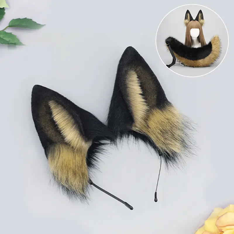 Black Wind Wolf Ear   Dog Wolf Hair