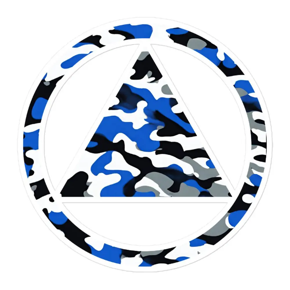 Stealth Sobriety Camo Vinyl Sticker - Decorative Gift for Home Decor and Personalization