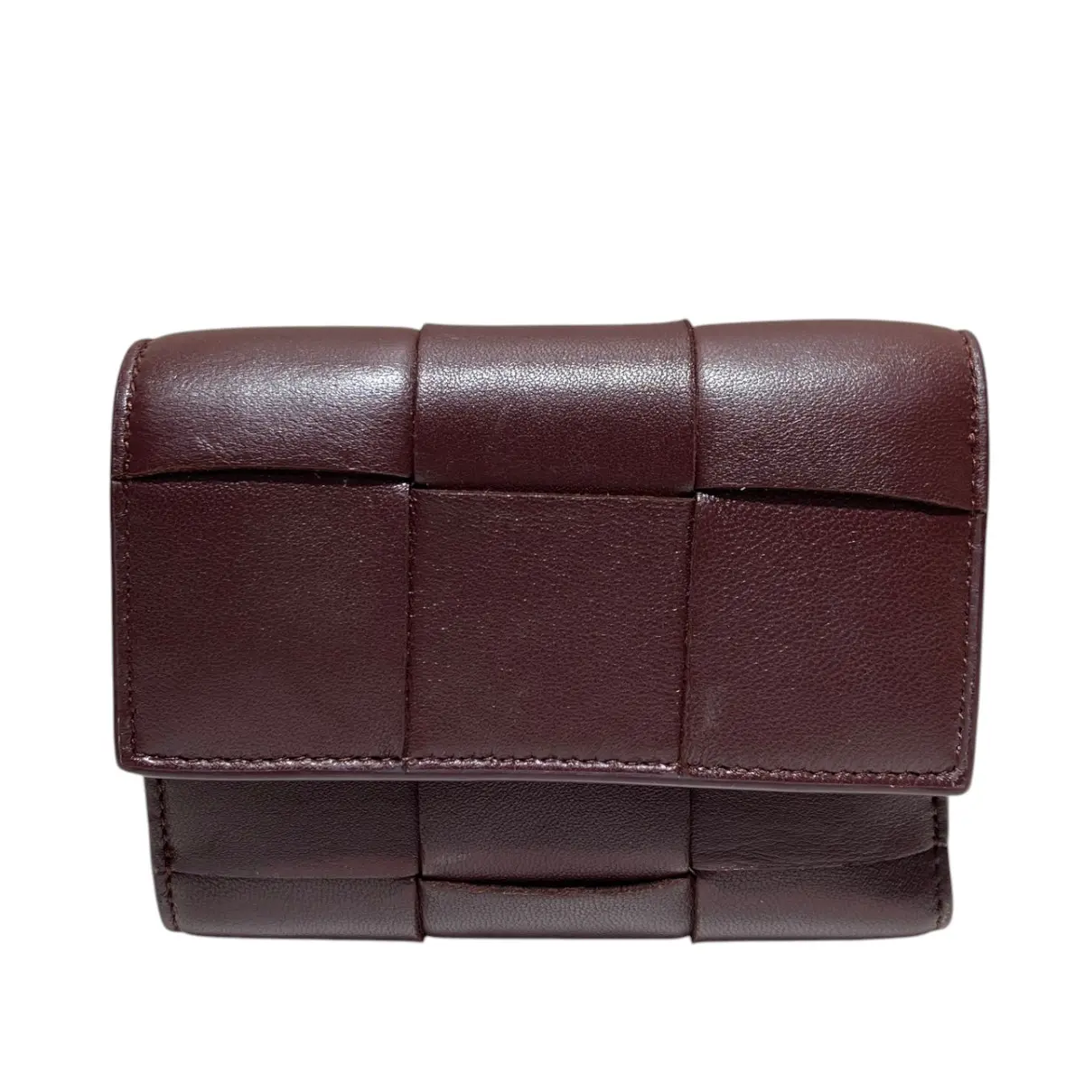 Pre-owned BOTTEGA VENETA Calfskin Small Leather Goods Cassette Leather Trifold Wallet
