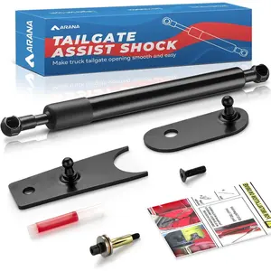 Tailgate Assist Shock for 2007-2019 Chevy Silverado & GMC Sierra 1500 2500 3500 HD, Heavy Duty Tail Gate Soft Open Accessories Hydraulic Strut Damper Kit, Black
