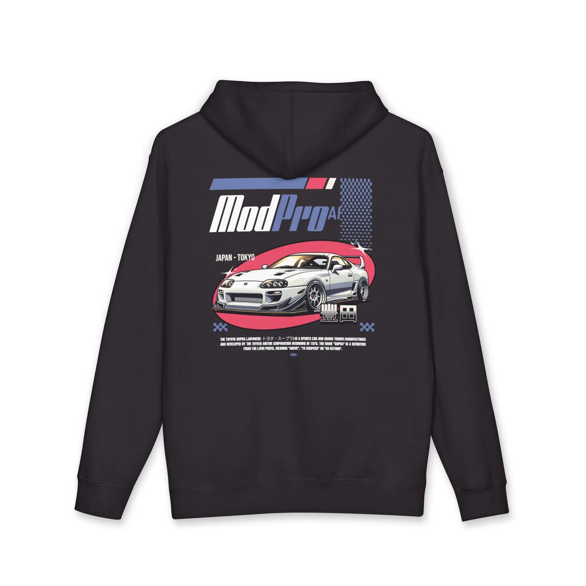 ModPro Retro Racing Supra Graphic Hoodie Classic Menswear