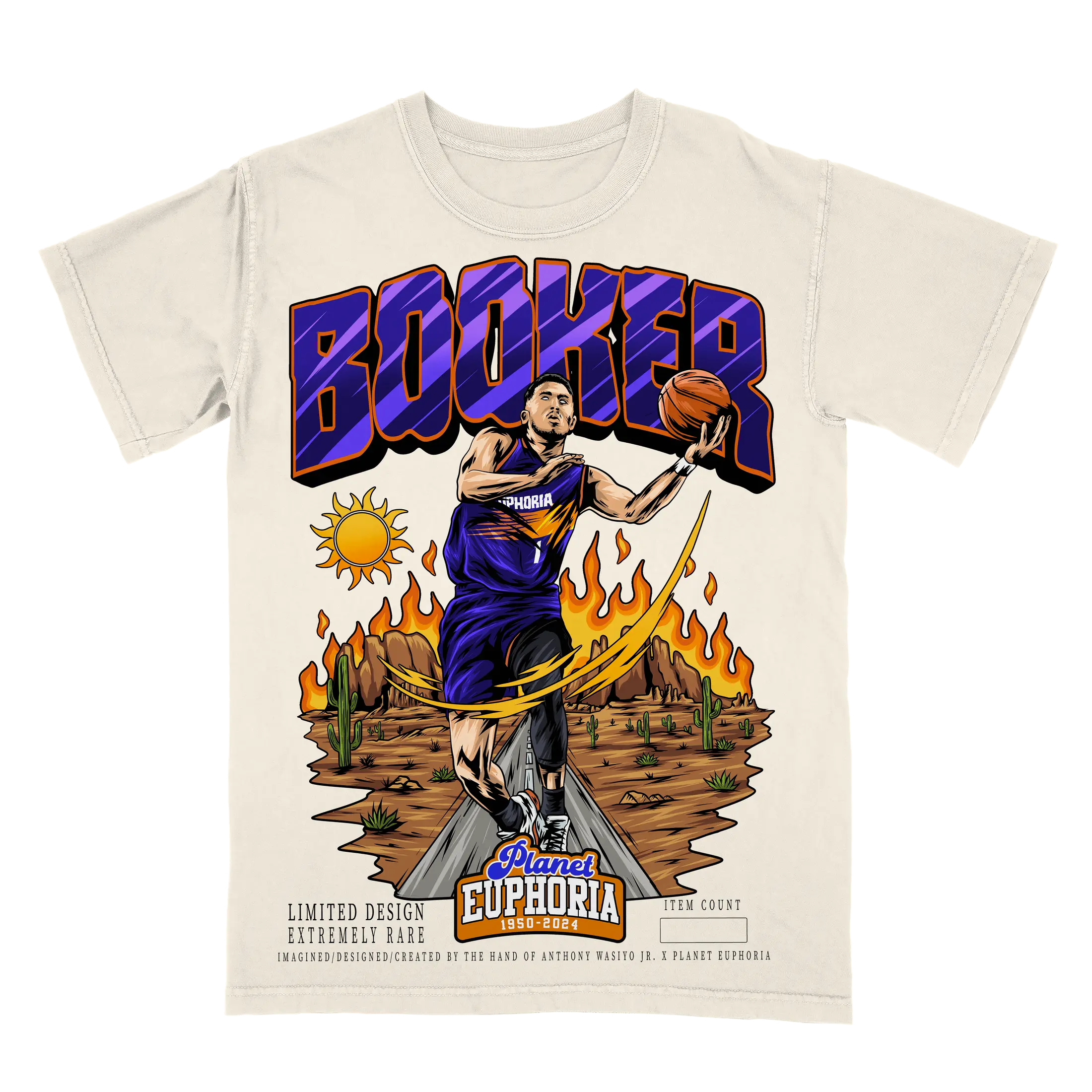 Devin Booker Planet Euphoria Shirt Vintage 90s Basketball Graphic Tee for Men Women Fans Y2k Streetwear